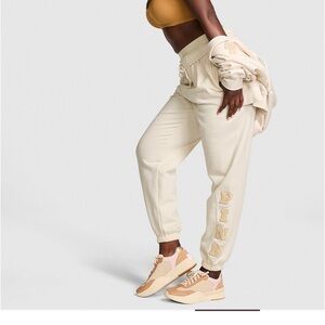 NWT Victoria’s Secret Ivy Campus Fleece joggers
White shell shine
Large